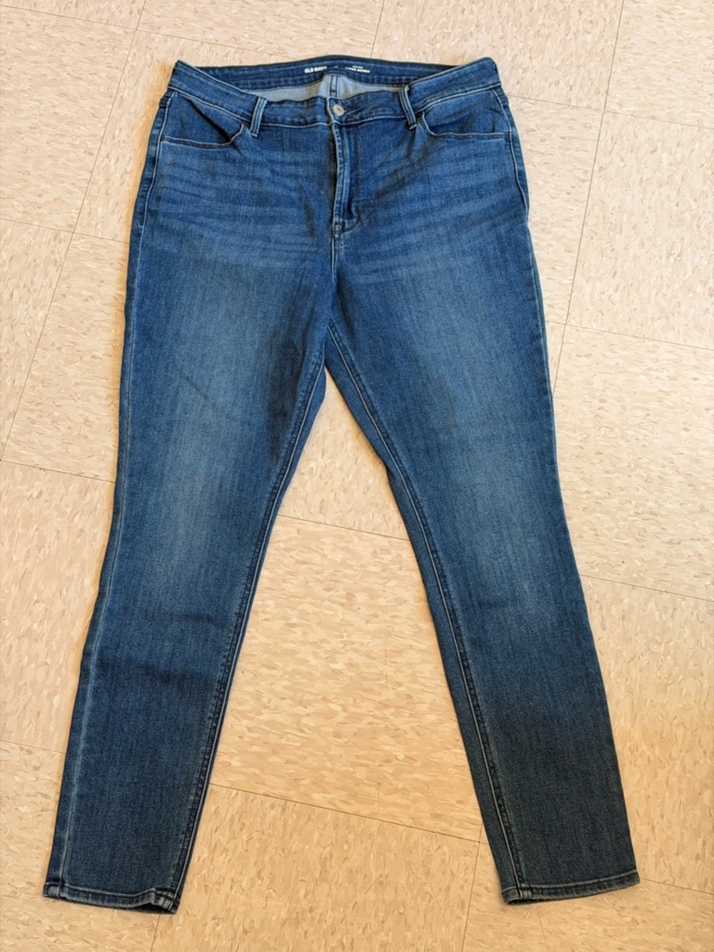 Old Navy Women's Denim High Rise Super Skinny Jeans Pants Stretchy Size 14 New